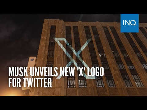 Musk unveils new 'X' logo for Twitter