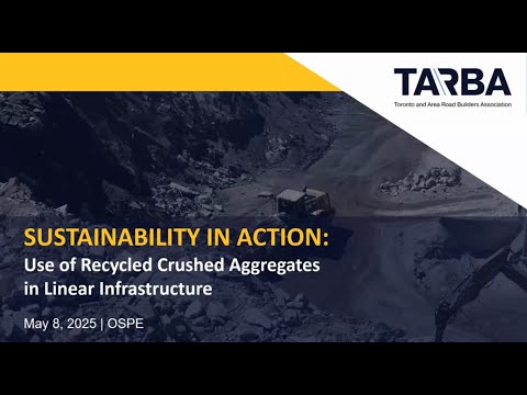 Engineers Examine Performance of Recycled Crushed Aggregate in Ontario Infrastructure