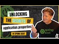 How to use the Spring Boot application.properties file