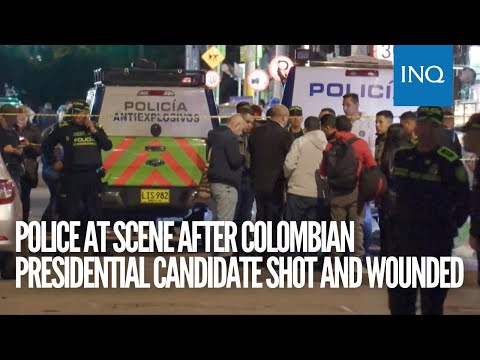 Police at scene after Colombian presidential candidate shot and wounded