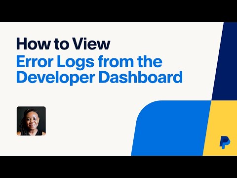 How to View Error Logs from the Developer Dashboard