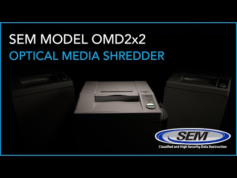 Security Engineered Machinery Introduces New 2mm x 2mm Optical Media Shredder